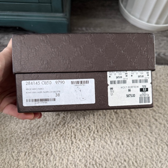 GUCCI Zebra Pony Hair Pointed D'Orsay Pumps Size 38 / 8 - Picture 2 of 10